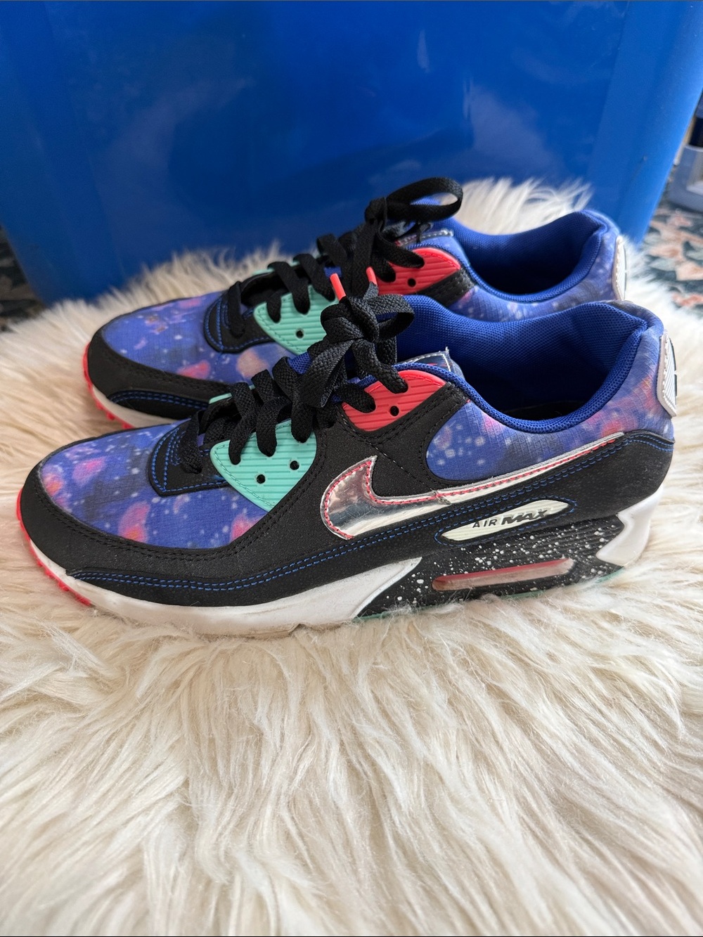 Nike Air Max 90 supernova - Purple, Black, Teal & Coral accents